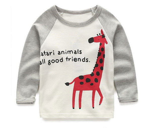 VIDMID boys t-shirt long sleeves children's t-shirts autumn cartoon kids shirts for boys clothes cotton baby clothes boy t-shirt