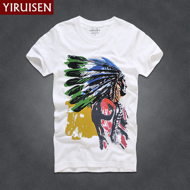 Mens T Shirts Fashion 2017 YiRuiSen Brand Men Short Sleeve T Shirt Men Casual 100% Cotton Tshirt Tops Camisetas Hombre Camisa