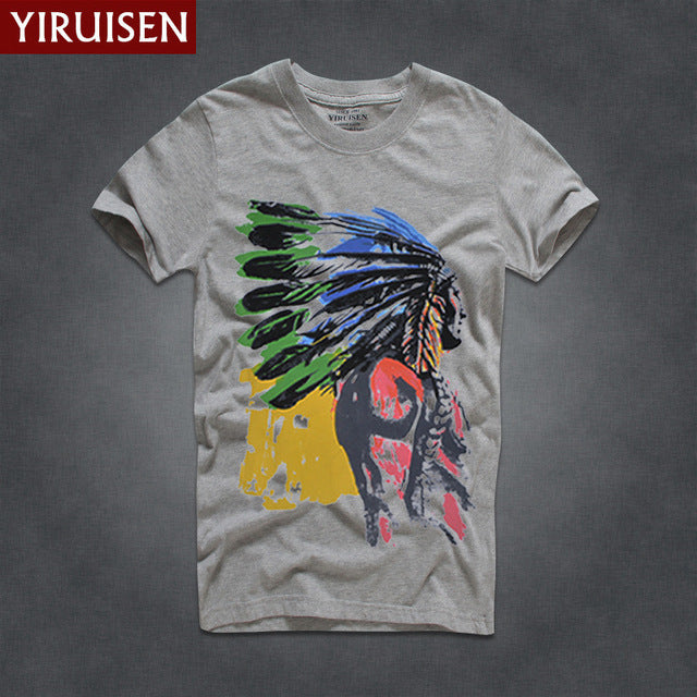 Mens T Shirts Fashion 2017 YiRuiSen Brand Men Short Sleeve T Shirt Men Casual 100% Cotton Tshirt Tops Camisetas Hombre Camisa