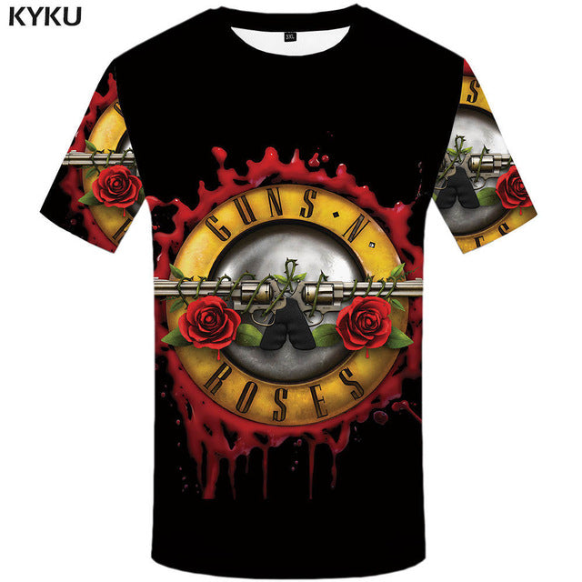 KYKU Brand Russia T-shirt Bear Shirts War Tshirt Military Clothes Gun Tees Tops Men 3d T shirt 2017 Cool Tee