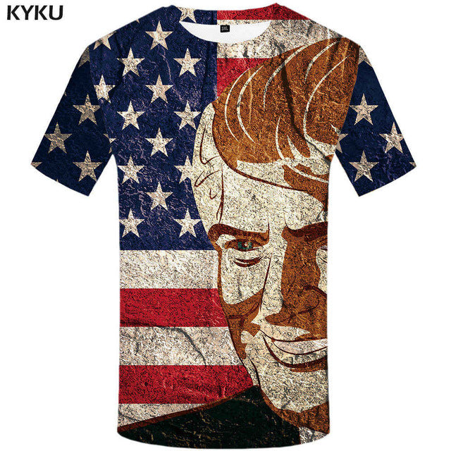 KYKU Brand Russia T-shirt Bear Shirts War Tshirt Military Clothes Gun Tees Tops Men 3d T shirt 2017 Cool Tee