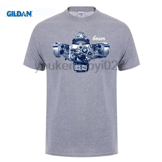 GILDAN Boxer Engine R1200GS RT 1200 GS R Adventure R1200RT R1200R navy tshirt 9799 bmw t shirt hot sale tshirt 1200 GS t shirt