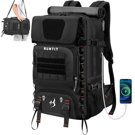 HUNTIT Travel Backpack Carry-on Laptop Backpack Luggage Fit Tactical Backpack