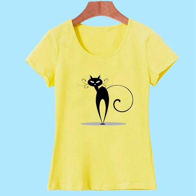 2017 Fashion kawaii T shirt Women Summer Tops Casual Cotton 3D Cat Print and Short Sleeve O-neck Vogue tshirt