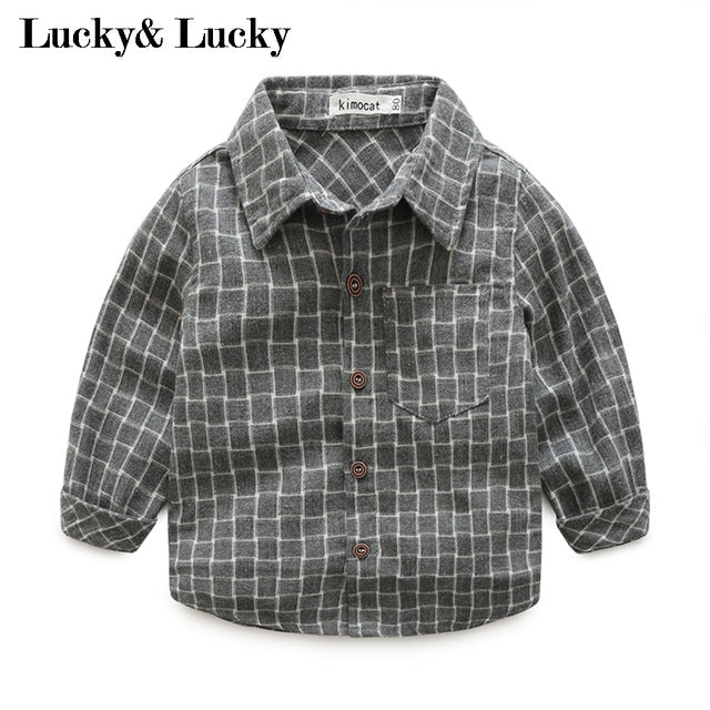 New infantil long sleeve shirts fashion baby blouse newborn baby boy clothes