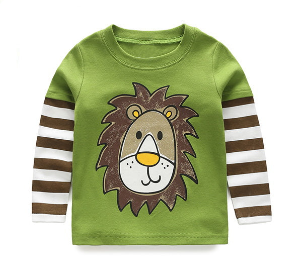 VIDMID boys t-shirt long sleeves children's t-shirts autumn cartoon kids shirts for boys clothes cotton baby clothes boy t-shirt