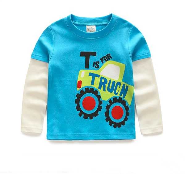 VIDMID boys t-shirt long sleeves children's t-shirts autumn cartoon kids shirts for boys clothes cotton baby clothes boy t-shirt