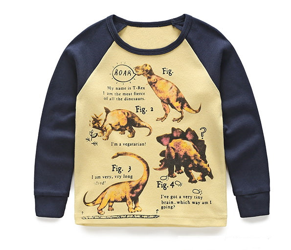 VIDMID boys t-shirt long sleeves children's t-shirts autumn cartoon kids shirts for boys clothes cotton baby clothes boy t-shirt