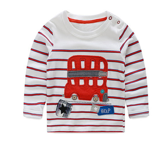 VIDMID boys t-shirt long sleeves children's t-shirts autumn cartoon kids shirts for boys clothes cotton baby clothes boy t-shirt