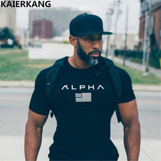 2017 new men cotton Short sleeve t shirt Fitness bodybuilding shirts Crossfit male Brand tee tops Fashion t-shirt men costume
