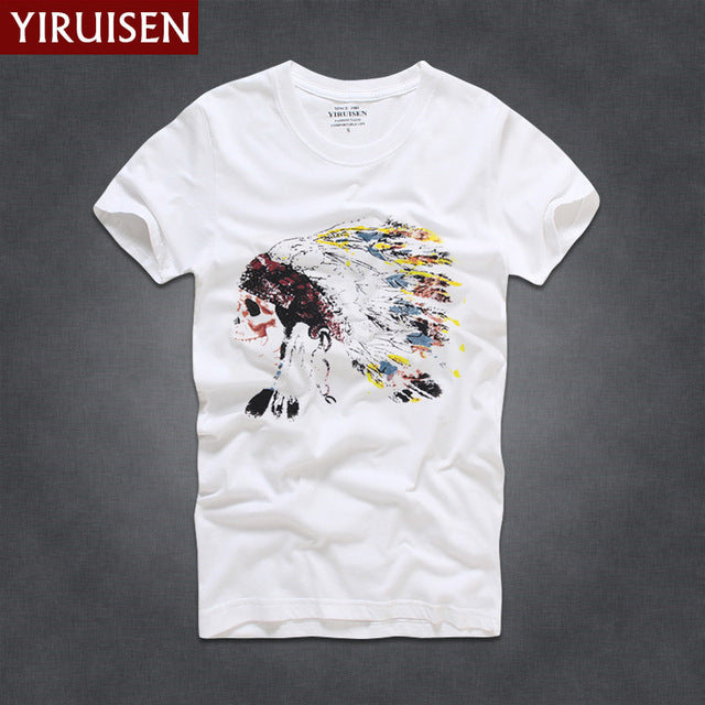 Mens T Shirts Fashion 2017 YiRuiSen Brand Men Short Sleeve T Shirt Men Casual 100% Cotton Tshirt Tops Camisetas Hombre Camisa