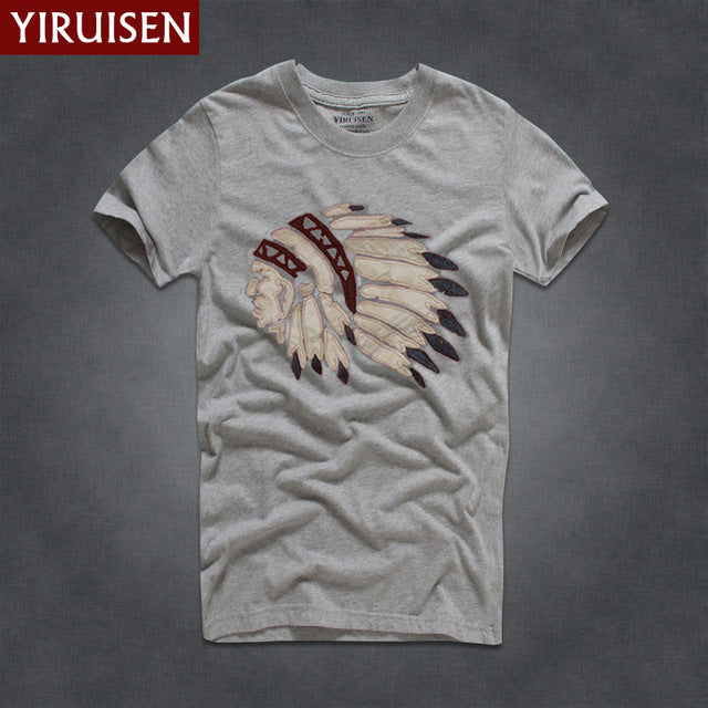 Mens T Shirts Fashion 2017 YiRuiSen Brand Men Short Sleeve T Shirt Men Casual 100% Cotton Tshirt Tops Camisetas Hombre Camisa