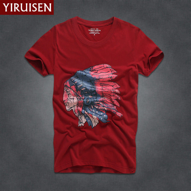 Mens T Shirts Fashion 2017 YiRuiSen Brand Men Short Sleeve T Shirt Men Casual 100% Cotton Tshirt Tops Camisetas Hombre Camisa