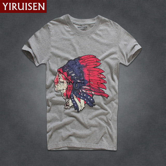 Mens T Shirts Fashion 2017 YiRuiSen Brand Men Short Sleeve T Shirt Men Casual 100% Cotton Tshirt Tops Camisetas Hombre Camisa