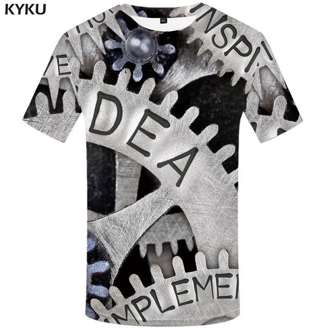 KYKU Brand Russia T-shirt Bear Shirts War Tshirt Military Clothes Gun Tees  Tops Men 3d T shirt 2017 Cool Tee