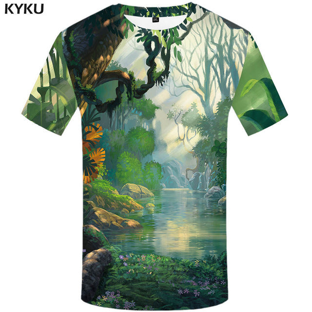 KYKU Brand Russia T-shirt Bear Shirts War Tshirt Military Clothes Gun Tees  Tops Men 3d T shirt 2017 Cool Tee