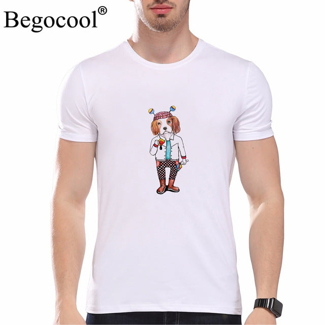 Begocool t shirts men 2018 summer cool t-shirt funny skull diy personalized fashion tees tshirt white black ZHUDA001T
