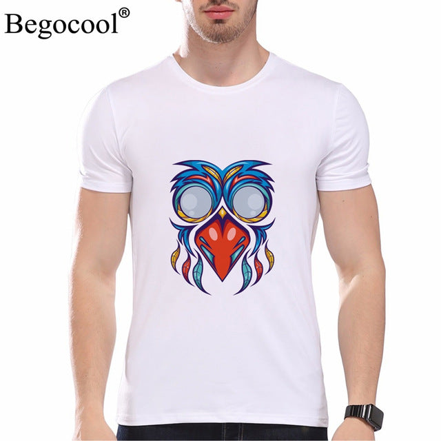 Begocool t shirts men 2018 summer cool t-shirt funny skull diy personalized fashion tees tshirt white black ZHUDA001T