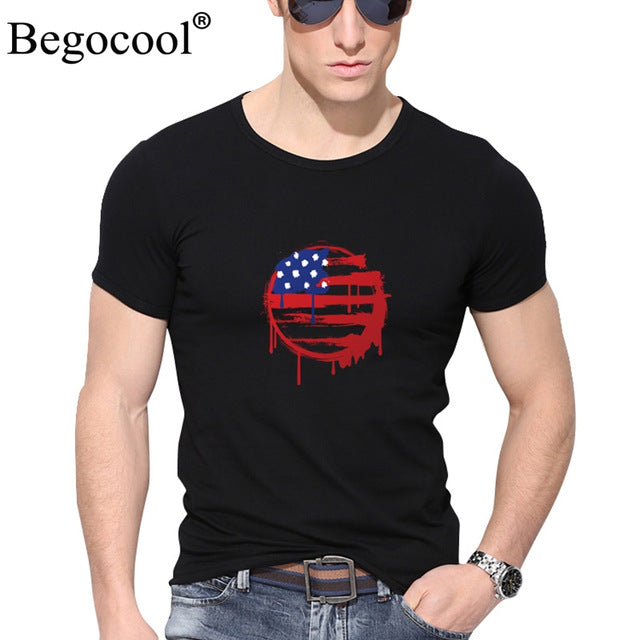 Begocool t shirts men 2018 summer cool t-shirt funny skull diy personalized fashion tees tshirt white black ZHUDA001T