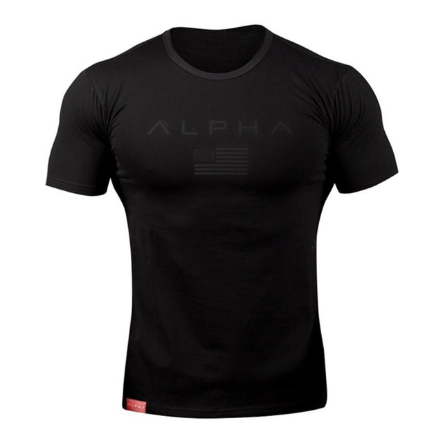2017 new men cotton Short sleeve t shirt Fitness bodybuilding shirts Crossfit male Brand tee tops Fashion t-shirt men costume