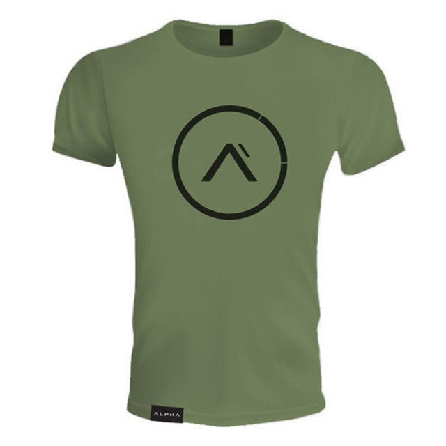2017 new men cotton Short sleeve t shirt Fitness bodybuilding shirts Crossfit male Brand tee tops Fashion t-shirt men costume