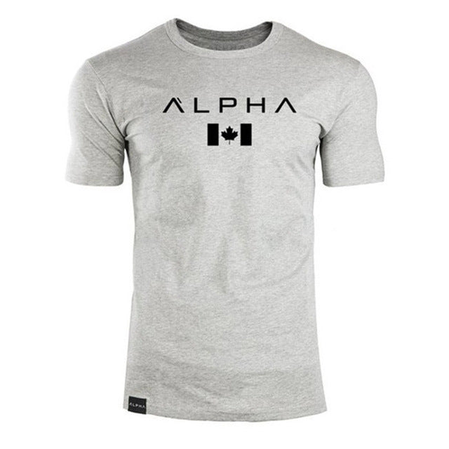 2017 new men cotton Short sleeve t shirt Fitness bodybuilding shirts Crossfit male Brand tee tops Fashion t-shirt men costume