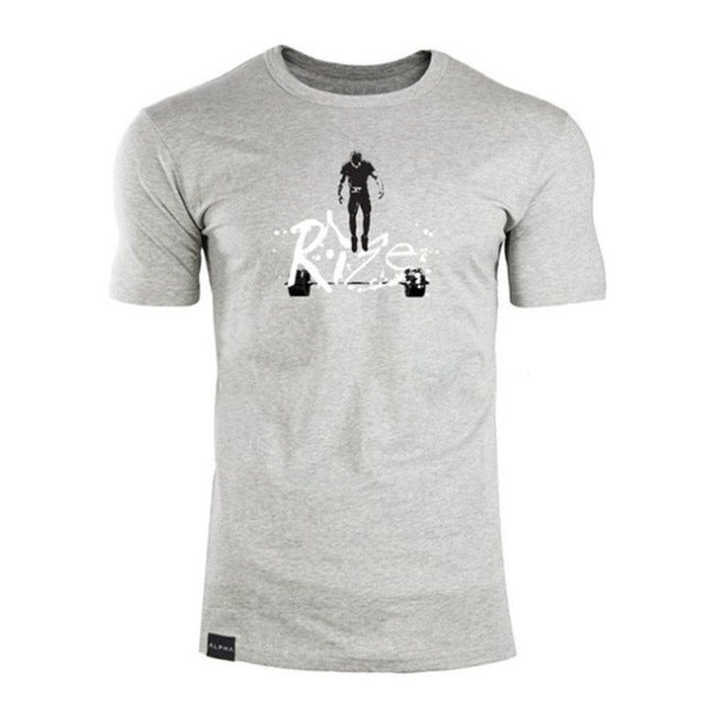 2017 new men cotton Short sleeve t shirt Fitness bodybuilding shirts Crossfit male Brand tee tops Fashion t-shirt men costume