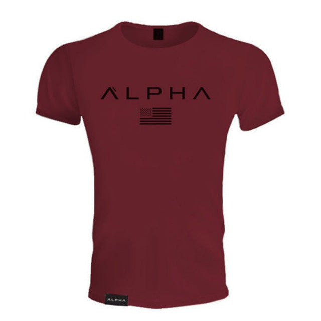 2017 new men cotton Short sleeve t shirt Fitness bodybuilding shirts Crossfit male Brand tee tops Fashion t-shirt men costume