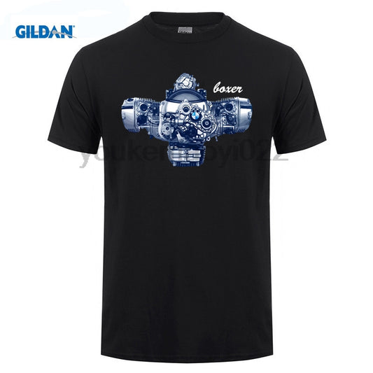GILDAN  Boxer Engine R1200GS RT 1200 GS R Adventure R1200RT R1200R navy tshirt 9799 bmw t shirt hot sale tshirt 1200 GS t shirt